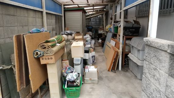 岡山市の不用品回収の作業前