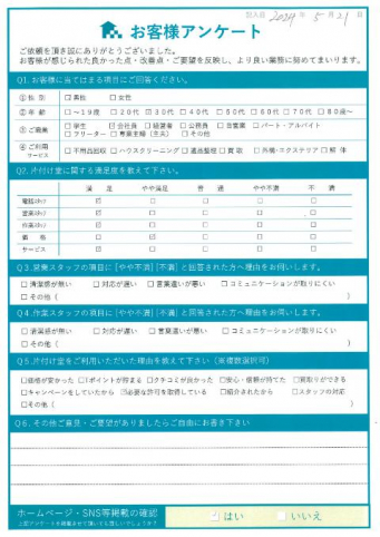 高崎市K様断捨離のためのDIY家具処分「大変助かりました」